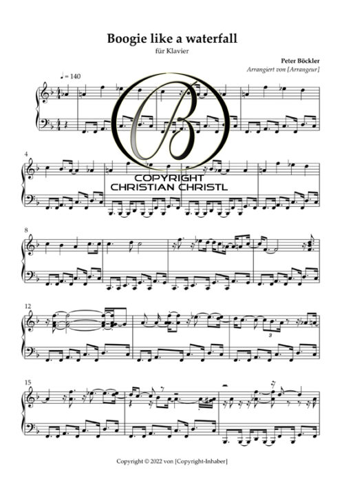 Piano Kurs "BOOGIE LIKE A WATERFALL" – Bild 2