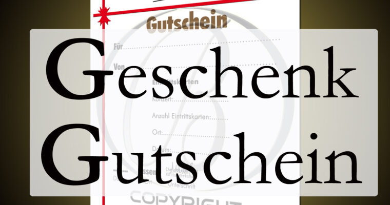 Geschenk Gutschein