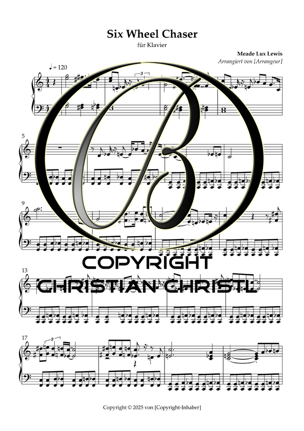 Piano Kurs "SIX WHEEL CHASER" – Bild 2