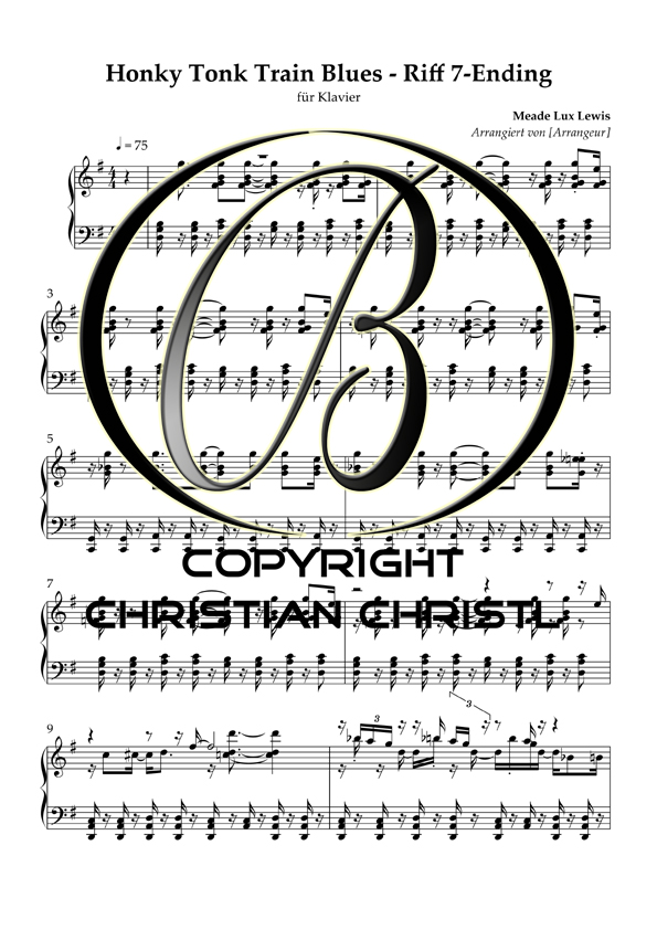 Piano Kurs "HONKY TONK TRAIN BLUES" – Bild 2