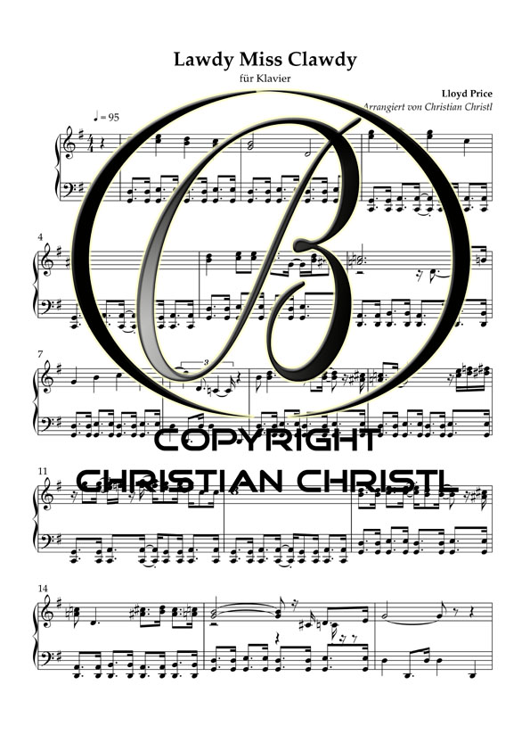 Piano Kurs "LAWDY MISS CLAWDY" – Bild 2