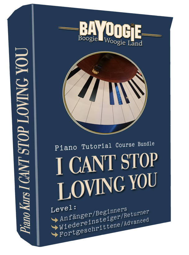 Piano Kurs "I CANT STOP LOVING YOU"