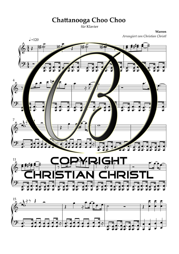 Piano Kurs "CHATTANOOGA CHOO CHOO" – Bild 2